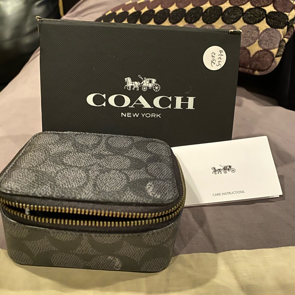 Coach Small Travel Case in Signature Canvas